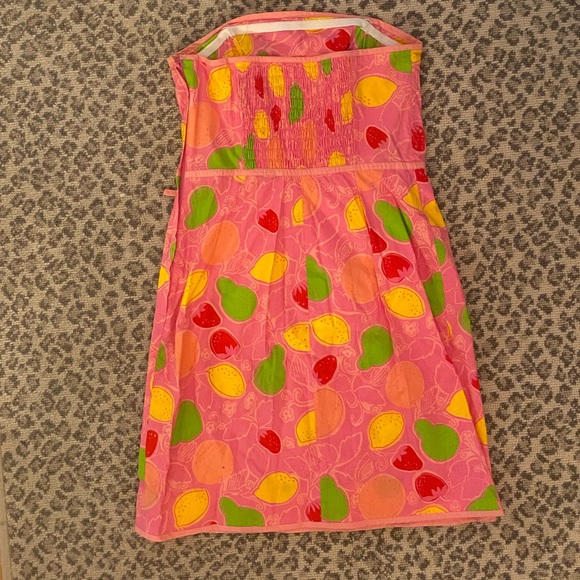 Lilly Pulitzer VTG Strapless Marzipan Sundress Sz4 - Picture 2 of 6